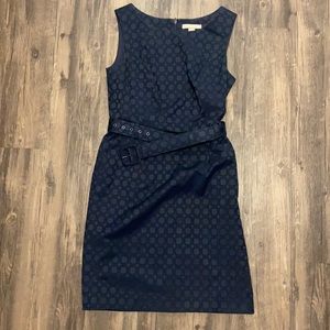 Navy blue lined dress